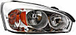 2007 Chevrolet Malibu - 3-Piece Kit Front Primed Bumper Cover,  Includes (1) Bumper Cover and (2) Headlight