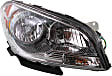 3-Piece Kit Driver and Passenger Side Halogen Headlight, With bulb(s), OE Replacement, Includes (1) Bumper Cover and (2) Headlight