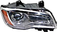 3-Piece Kit Driver and Passenger Side Halogen Headlight, With bulb(s), OE Replacement, CAPA Certified, Includes (1) Bumper Cover and (2) Headlight