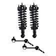 4-Piece Kit Front, Driver and Passenger Side Suspension Kit, Includes (2) Sway Bar Link and (2) Shock Absorber and Strut Assembly