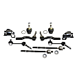 10-Piece Kit Front, Driver and Passenger Side Suspension Kit, Includes (2) Sway Bar Link, (2) Control Arm Bushing, (2) Ball Joint and (4) Tie Rod End