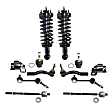 12-Piece Kit Front, Driver and Passenger Side Suspension Kit, Includes (2) Sway Bar Link, (2) Control Arm Bushing, (2) Ball Joint, (4) Tie Rod End and (2) Shock Absorber and Strut Assembly
