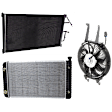 1998 Chevrolet K2500 - 3-Piece Kit A/C Condenser, 5.0L 8Cyl,  Includes (1) A/C Condenser, (1) Cooling Fan Assembly, and (1) Radiator
