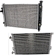 2-Piece Kit A/C Condenser, includes (1) A/C Condenser and (1) Radiator, 3.8L/5.7L Eng., 6 and 8 Cyl.