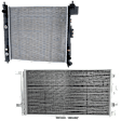 2-Piece Kit A/C Condenser, includes (1) A/C Condenser and (1) Radiator, 2.0L Eng., 4 Cyl.