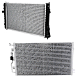 2-Piece Kit A/C Condenser, includes (1) A/C Condenser and (1) Radiator, 2.2L/2.3L/2.4L Eng., 4 Cyl.