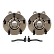 4-Piece Kit Front, Driver and Passenger Side Suspension Kit, Includes (2) Tie Rod End and (2) Wheel Hub