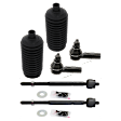 6-Piece Kit Tie Rod End, RWD Includes (2) Steering Rack Boot and (4) Tie Rod End