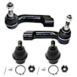 4-Piece Kit Tie Rod End Includes (2) Ball Joint and (2) Tie Rod End