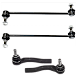 4-Piece Kit Front Sway Bar Link, Includes (2) Sway Bar Link and (2) Tie Rod End