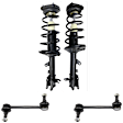 4-Piece Kit Suspension Kit, Includes (2) Shock Absorber and Strut Assembly and (2) Sway Bar Link