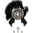 4-Piece Kit Front, Driver and Passenger Side Steering Knuckle, With Bearing, With Dust Shield, Includes (2) Knuckle and (2) Loaded Strut