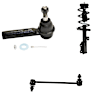6-Piece Kit Suspension Kit, Includes (2) Sway Bar Link, (2) Tie Rod End and (2) Shock Absorber and Strut Assembly