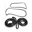 KIT-081324-C1389 2-Piece Kit Weatherstrip Seal - Door Seal, Direct Fit, 2-Piece Kit, Includes (1) Weatherstrip Seal and (1) Door Seal