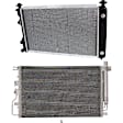 2-Piece Kit Radiator, Includes (1) Radiator and (1) A/C Condenser