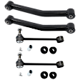 4-Piece Kit Rear, Driver and Passenger Side, Upper Control Arms, Includes (2) Control Arm and (2) Sway Bar Link