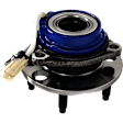 2-Wheel Set Wheel Hub, 5 Lugs, With Bearing, With Sensor, Includes (2) Tie Rod End and (2) Wheel Hub