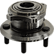 2-Wheel Set Rear, Driver and Passenger Side Wheel Hub, 5 Lugs, With Bearing, Includes (2) Sway Bar Link and (2) Wheel Hub
