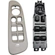 2-Piece Kit Window Switch Black 8 Buttons, Includes (1) Window Switch Bezel and (1) Window Switch