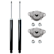 4-Piece Kit Shock, Includes (2) Shock and Strut Mount and (2) Shock Absorber and Strut Assembly