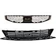 2-Piece Kit Front Bumper Grille, Coupe, Textured Black, Includes (1) Bumper Grille and (1) Grille Assembly