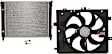 2016 Nissan Versa Note SR - 2-Piece Kit Radiator, 1.6L 4Cyl,  Includes (1) Cooling Fan Assembly and (1) Radiator