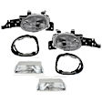 6-Piece Kit Halogen Headlight, With bulb(s), OE Replacement, Includes (2) Headlight, (2) Headlight Bezel and (2) Turn Signal Light
