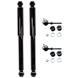 4-Piece Kit Rear, Driver and Passenger Side Shock, Includes (2) Sway Bar Link and (2) Shock Absorber and Strut Assembly