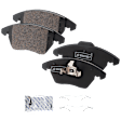 2-Wheel Set Front Brake Disc and Pad Kit, Cross-drilled and Slotted 311.91 mm, Includes (2) Brake Disc and (1) Brake Pad Set