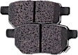 2021 Toyota Prius Prime - 2-Wheel Set Rear Brake Disc and Pad Kit, Cross-drilled and Slotted, 5 Lugs, 259.08 mm, 1.8L 4Cyl, Includes (2) Disc and (1) Pad Set