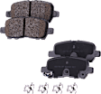 2-Wheel Set Rear Brake Disc and Pad Kit, Cross-drilled and Slotted 5 Lugs 270 mm, Includes (1) Brake Pad Set and (2) Brake Disc
