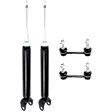 4-Piece Kit Rear, Driver and Passenger Side Shock, Includes (2) Shock and (2) Sway Bar Link