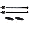 4-Piece Kit Tie Rod End Includes (2) Steering Rack Boot and (2) Tie Rod End