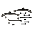 2002 Dodge Grand Caravan - 10-Piece Kit Front, Driver and Passenger Side, Lower Control Arm, Link Only, 3.3L 6Cyl, FWD, With ball joint(s), Includes (2) Control Arm, (4) Sway Bar Link, and (4) Tie Rod End