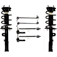8-Piece Kit Fully Loaded Strut, AWD, Includes (2) Loaded Strut, (2) Sway Bar Link, and (4) Tie Rod End