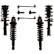 8-Piece Kit Front Suspension Kit, Includes (4) Loaded Strut, (2) Sway Bar Link, and (2) Tie Rod End