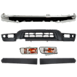 6-Piece Kit, Bumper, Sport Utility, For Models Without Sport Package, Chrome, Includes (1) Bumper, (2) Grille Assembly, (2) Turn Signal Light, and (1) Valance