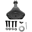 10-Piece Kit Front Wheel Hub Includes (2) Control Arm, (1) Idler Arm, (1) Pitman Arm, (1) Ball Joint, (2) Tie Rod End, (1) Sway Bar Link, (1) Tie Rod Adjusting Sleeve and (1) Wheel Hub