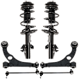 6-Piece Kit Front, Driver and Passenger Side Suspension Kit, Includes (2) Control Arm, (2) Sway Bar Link and (2) Shock Absorber and Strut Assembly
