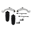 8-Piece Kit Control Arm Includes (2) Control Arm, (2) Steering Rack Boot, and (4) Tie Rod End