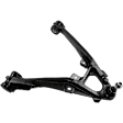 6-Piece Kit Front, Driver and Passenger Side, Upper and Lower Control Arms, Includes (4) Control Arm and (2) Wheel Hub