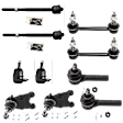 10-Piece Kit Front Suspension Kit, Includes (2) Ball Joint, (2) Sway Bar Link, and (2) Tie Rod End