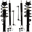 6-Piece Kit Shock and Fully Loaded Strut, AWD, Includes (2) Sway Bar Link and (4) Shock Absorber and Strut Assembly