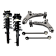 6-Piece Kit Fully Loaded Strut, Includes (2) Control Arm, (2) Sway Bar Link and (2) Shock Absorber and Strut Assembly