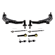8-Piece Kit Control Arm Includes (2) Control Arm, (2) Sway Bar Link, and (4) Tie Rod End