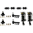 8-Piece Kit Front, Driver and Passenger Side Suspension Kit, Includes (2) Shock Absorber and Strut Assembly, (2) Ball Joint, (2) Tie Rod End and (2) Sway Bar Link