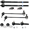 2012 Dodge Journey - 8-Piece Kit Front, Driver and Passenger Side, Lower, Inner and Outer Tie Rod End,  Includes (2) Ball Joint, (2) Sway Bar Link and (4) Tie Rod End
