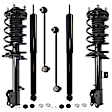 2010 Ford Escape Limited - 6-Piece Kit Front and Rear, Driver and Passenger Side Shock and Fully Loaded Strut,  Includes (2) Loaded Strut, (2) Shock Absorber, and (2) Sway Bar Link