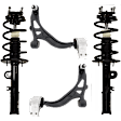 4-Piece Kit Fully Loaded Strut, AWD, Includes (2) Control Arm and (2) Shock Absorber and Strut Assembly