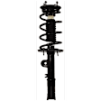 4-Piece Kit Front, Driver and Passenger Side Fully Loaded Strut, AWD, Includes (2) Sway Bar Link and (2) Shock Absorber and Strut Assembly